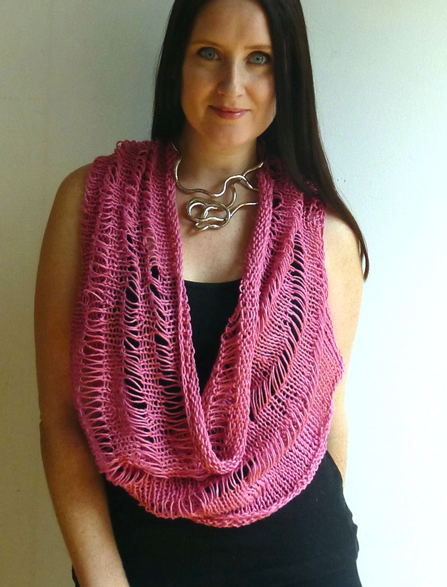 #433 Drop Stitch Capelet Cowl