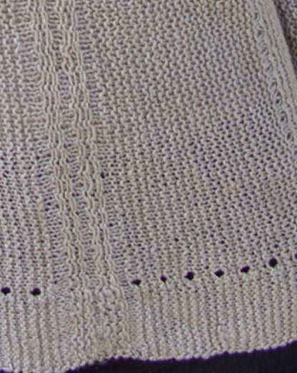 #305W Casual Garter Stitch Pullover