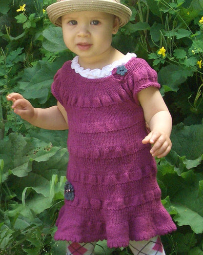 Crochet Pattern Kids Knitted Dress Crochet Cotton Baby Girl Dress