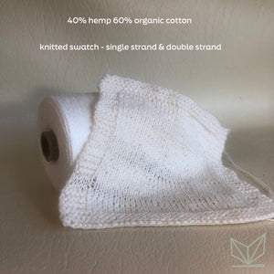 Hemp 40% Organic Cotton 60%